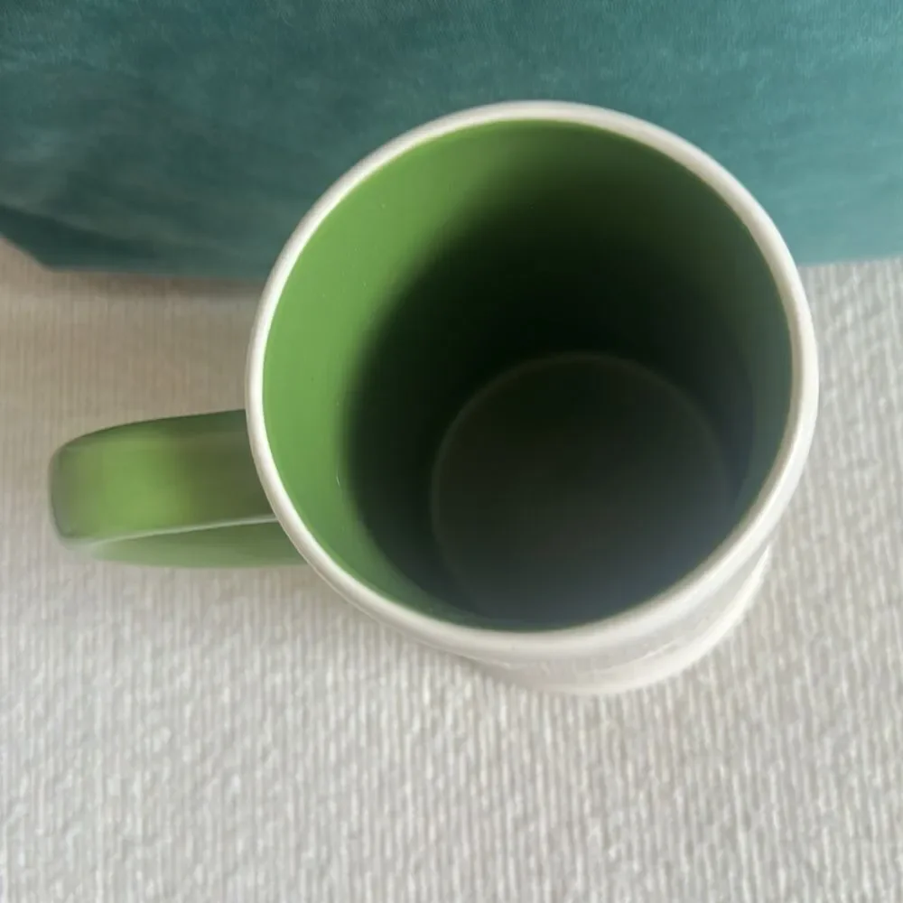 Rae Dunn LUCK OF THE IRISH Beer Mug Cup Saint Patrick's Day Green